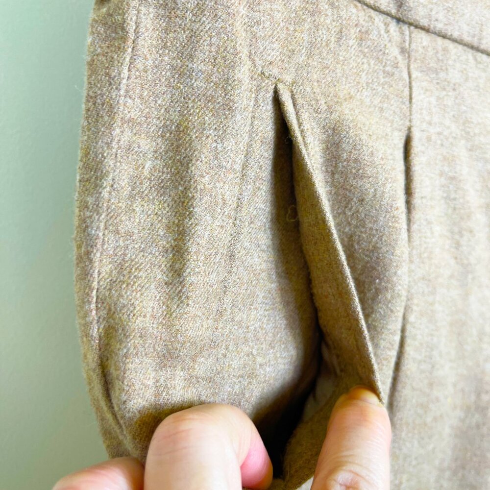 Massimo Dutti Tan / Camel Trouser With Front Plea… - image 8